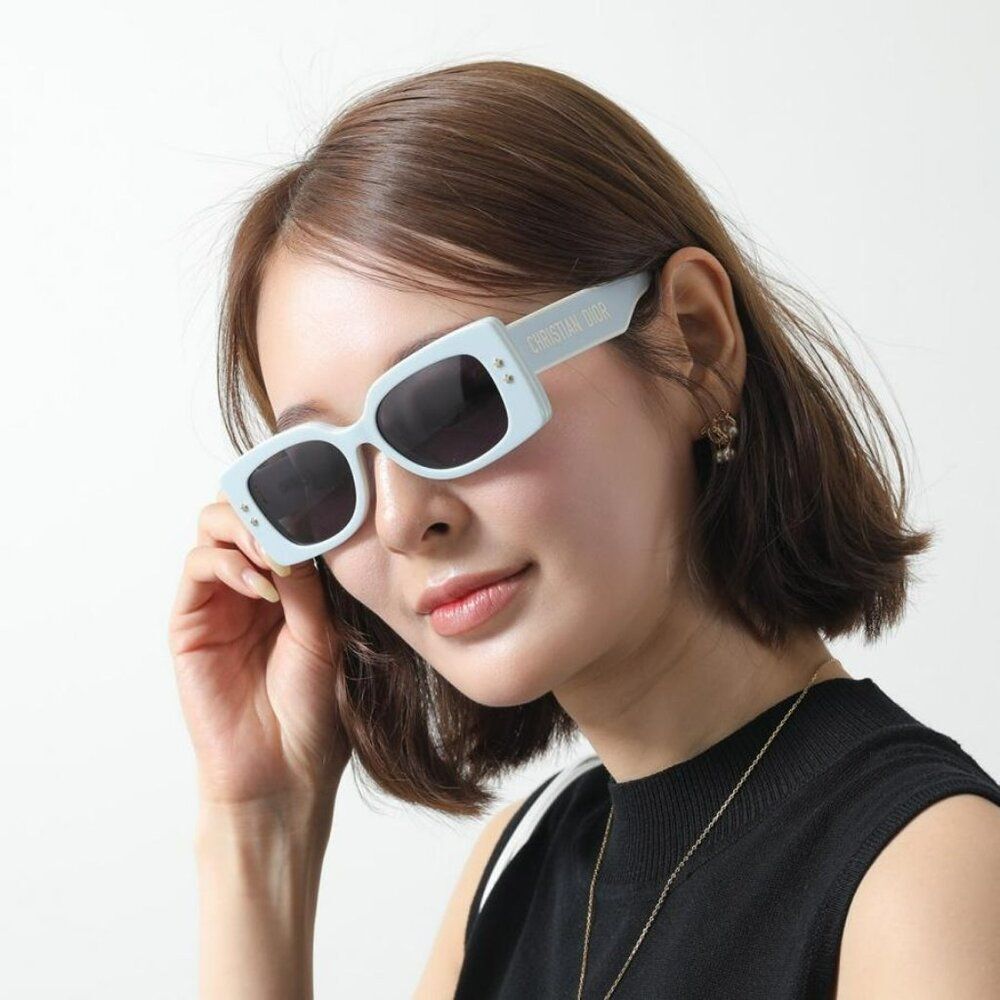 Dior DIORPACIFIC Women Sunglasses Blue White Geometric DIORPACIFIC S1U 80B0 - Picture 11 of 12